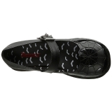 Černý 6 cm DEMONIA SPRITE-05 platformě gothic boty