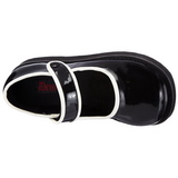 Černý 6 cm SPRITE-01 platformě gothic boty