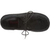 Černý 7,5 cm CREEPER-202 Platformě Creepers Obuvi Dámské