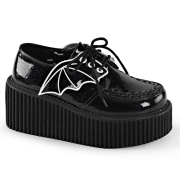 Černý 7,5 cm CREEPER-205 Platformě creepers na netopýří křídla