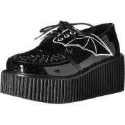 Černý 7,5 cm CREEPER-205 Platformě creepers na netopýří křídla