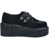 Černý 7,5 cm CREEPER-219 Platformě Creepers Obuvi Dámské