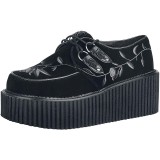 Černý 7,5 cm CREEPER-219 Platformě Creepers Obuvi Dámské