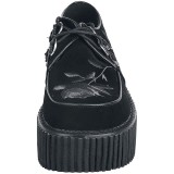 Černý 7,5 cm CREEPER-219 Platformě Creepers Obuvi Dámské