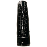 Černý Lakovaná 10 cm DREAM-1020 velké velikosti kotníkové kozačky dámské