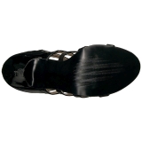 Černý Lakovaná 10 cm DREAM-438 velké velikosti kotníkové kozačky dámské