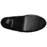 Černý Lakovaná 11,5 cm PINUP-01 velké velikosti lodičky obuv