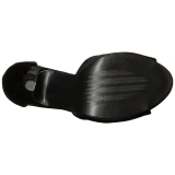 Černý Lakovaná 12,5 cm EVE-02 velké velikosti sandály dámské