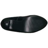 Černý Lakovaná 13,5 cm CHLOE-02 velké velikosti lodičky obuv