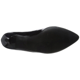 Černý Lakovaná 6,5 cm KITTEN-01 velké velikosti lodičky obuv