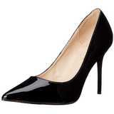 Černý Lakované 10 cm CLASSIQUE-20 Lodičky Dámské Stiletto Podpatků