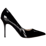 Černý Lakované 10 cm CLASSIQUE-20 Lodičky Dámské Stiletto Podpatků