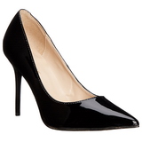 Černý Lakované 10 cm CLASSIQUE-20 Lodičky Dámské Stiletto Podpatků