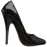 Černý Lakované 15 cm DOMINA-420 Lodičky Dámské Stiletto Podpatků