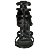 Černý Matná 13 cm SEXY-15 High Heels Sandály Dámské