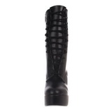 Černý Platformě Kotníkové Kozačky 13 cm Pleaser ELECTRA-1020