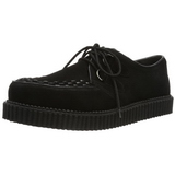 Černý Semiš 2,5 cm CREEPER-602S Creepers Boty Pánské