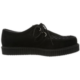 Černý Semiš 2,5 cm CREEPER-602S Creepers Boty Pánské
