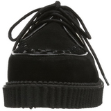 Černý Semiš 2,5 cm CREEPER-602S Creepers Boty Pánské