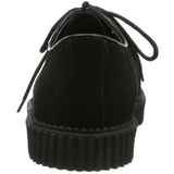 Černý Semiš 2,5 cm CREEPER-602S Creepers Boty Pánské