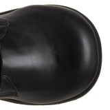Černý Vegan 8,5 cm TRASHVILLE-518 demonia kozačky - unisex kozačky na platformě