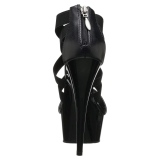 Černý elastický pás 15 cm DELIGHT-669 pleaser boty na podpatku