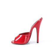 Červený 15 cm DOMINA-101 pantofle pro muže