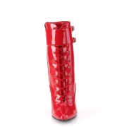 Červený 15 cm DOMINA-1023 stiletto boty na vysoké podpatky