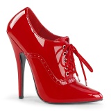 Červený 15 cm DOMINA-460 vysoké podpatky obuv oxford muže
