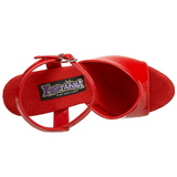 Červený 15 cm FUNTASMA JULIET-209 Vysoké Podpatky Platformě