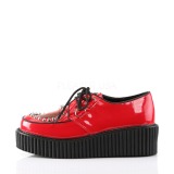Červený 5 cm CREEPER-108 Platformě Creepers Obuvi Dámské