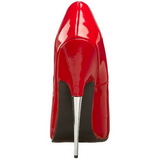 Červený Lak 15 cm SCREAM-01 Fetish Lodičky Dámské