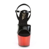 Červený Lakovaná 18 cm ADORE-709T pleaser sandály na platformě