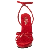 Červený Lakované 12 cm FLAIR-436 Dámské Sandály Podpatky