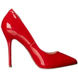 Červený Lakované 13 cm AMUSE-20 Lodičky Dámské Stiletto Podpatků
