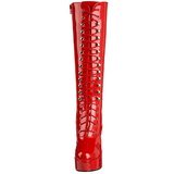 Červený Lakované 13 cm ELECTRA-2020 Dámské Kozačky pro Muže