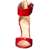 Červený Lakované 13 cm SEXY-19 Večerní Sandály s podpatkem