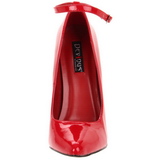 Červený Lakované 16 cm DAGGER-12 Lodičky Dámské Stiletto Podpatků