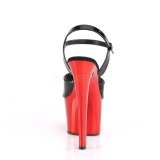 Červený chrom platformě 18 cm SKY-309 pleaser vysoké podpatky