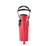 Červený platformě 20 cm FLAMINGO-809 pleaser vysoké podpatky