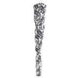 dolarové bankovky 20 cm FLAMINGO-3000DP platformě overknee kozačky pro tanec na tyči