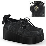 krajky tkaniny CREEPER-212 Platformě Creepers Boty Dámské