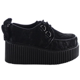 krajky tkaniny CREEPER-212 Platformě Creepers Boty Dámské