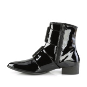 lakkert WARLOCK-55 demonia kozaåky - pánské winklepicker kozaåky 2 spony